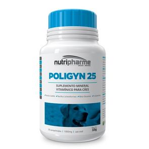 Suplemento-VitamA­nico-Para-CA£es-Poligyn-25---30-Comprimidos