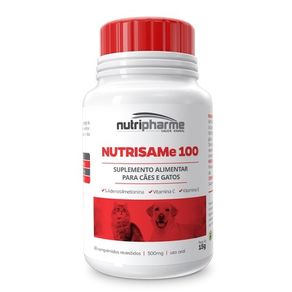 Suplemento-VitamA­nico-Para-CA£es-e-Gatos-Nutri-SAMe-100---30-Comprimidos