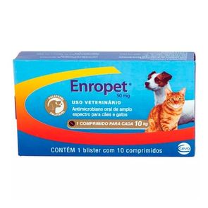 AntibiA³tico-Enropet-Ceva-50-mg-para-CA£es-e-Gatos