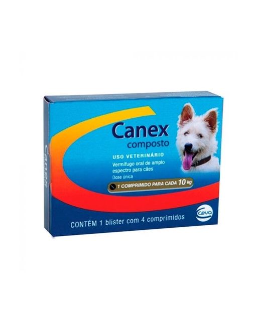 Vermífugo para Cachorro? Canex Composto Ceva Cães até 10kg - royalpets