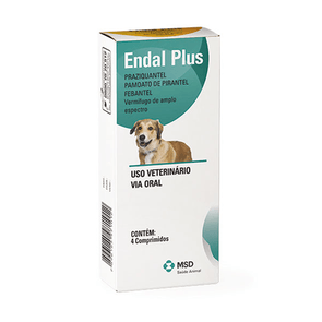 Endal-Plus-VermA­fugo-para-CA£es-MSD---4-Comprimidos