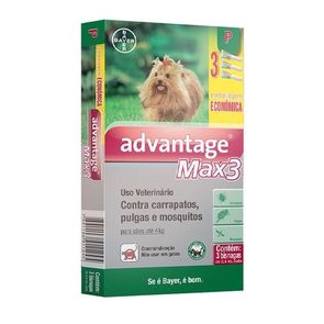 Antipulgas-e-Carrapatos-Bayer-Advantage-MAX3-para-CA£es-AtA©-4-Kg---1-Bisnaga