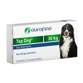 Vermifugo-Ouro-Fino-Top-Dog-para-CA£es-de-atA©-30kg---2-Comprimidos