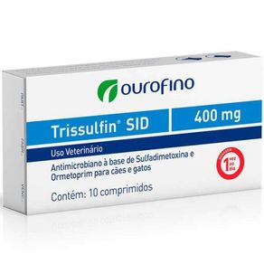 Antimicrobiano-Ouro-Fino-Trissulfin-Sid-Cart-com-10-Comprimidos---400g
