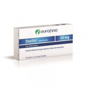 AntibiA³tico-Ourofino-Doxifin-Tabs-Para---50mg