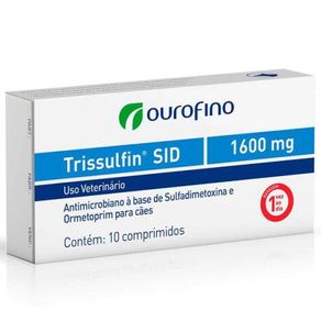 Antimicrobiano-Ouro-Fino-Trissulfin-Sid-Cart-com-10-Comprimidos---1600g
