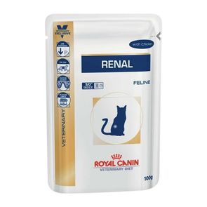 RaA§A£o-Royal-Canin-SachAª-Feline-Veterinary-Diet-Renal-para-Gatos-com-DoenA§a-nos-Rins---85-g