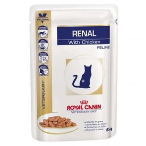 RaA§A£o-Royal-Canin-SachAª-Feline-Veterinary-Diet-Renal-Frango-para-Gatos-com-DoenA§a-nos-Rins---85-g