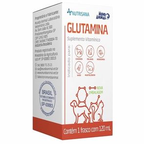 Suplemento-VitamA­nico-Nutrisana-Glutamina-Mundo-Animal---120ml