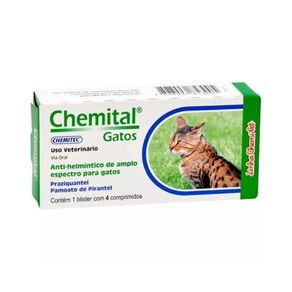 Vermifugo-Chemital-Gatos-4-comprimidos---Chemitec